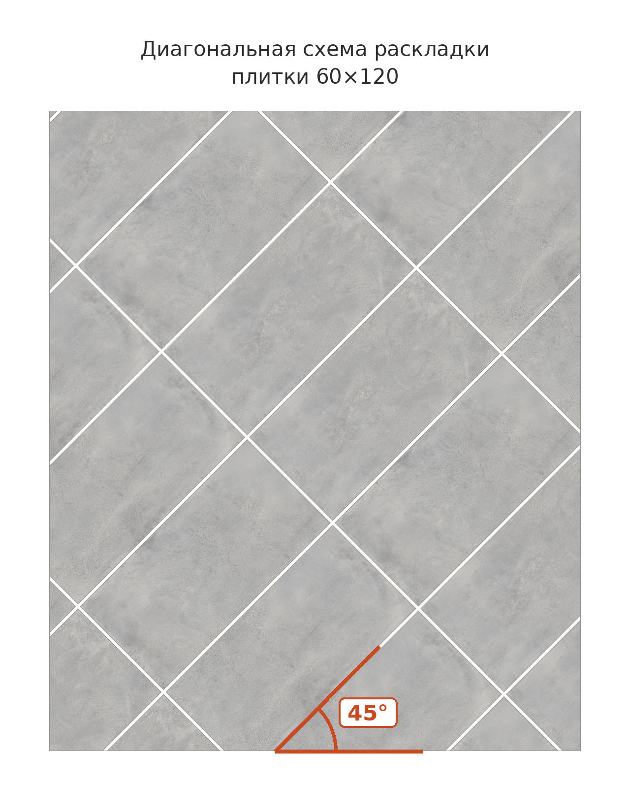 Vert 60x120 diagonal 45