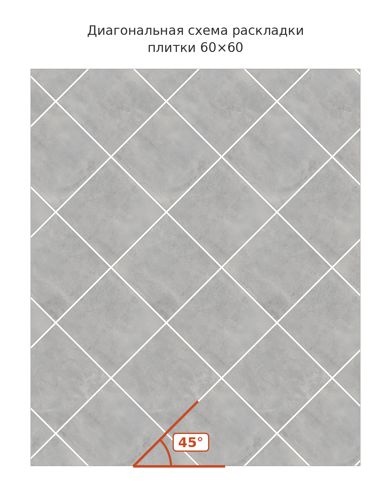Vert 60x60 diagonal 45