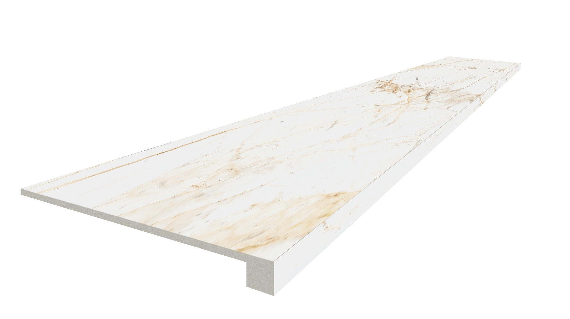 Canova White 33x60 Scalino Front